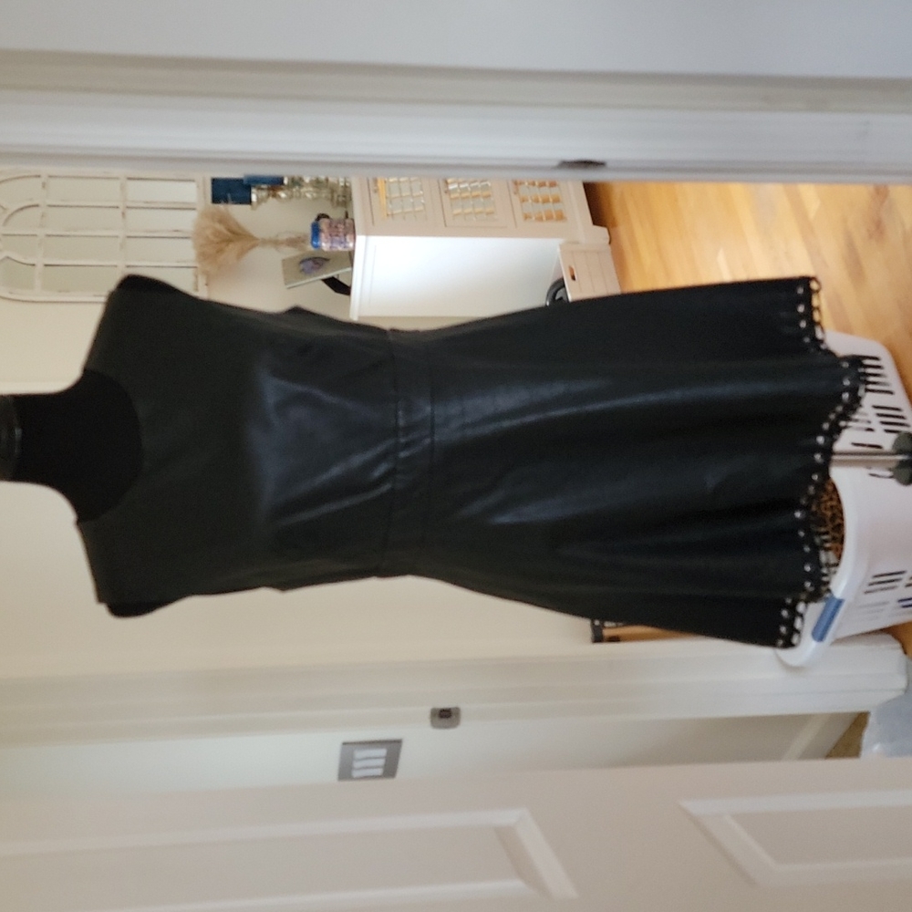 Leather dress